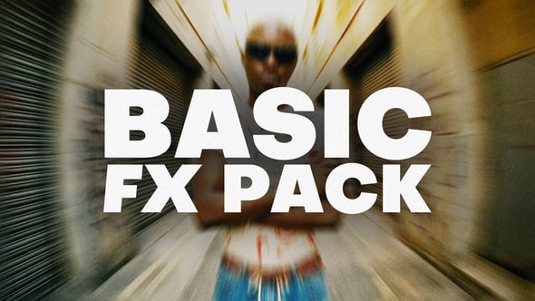 AE模板-摄像机震动模糊特效工具包 36项必备视觉特效合集 RGB闪烁鱼眼效果