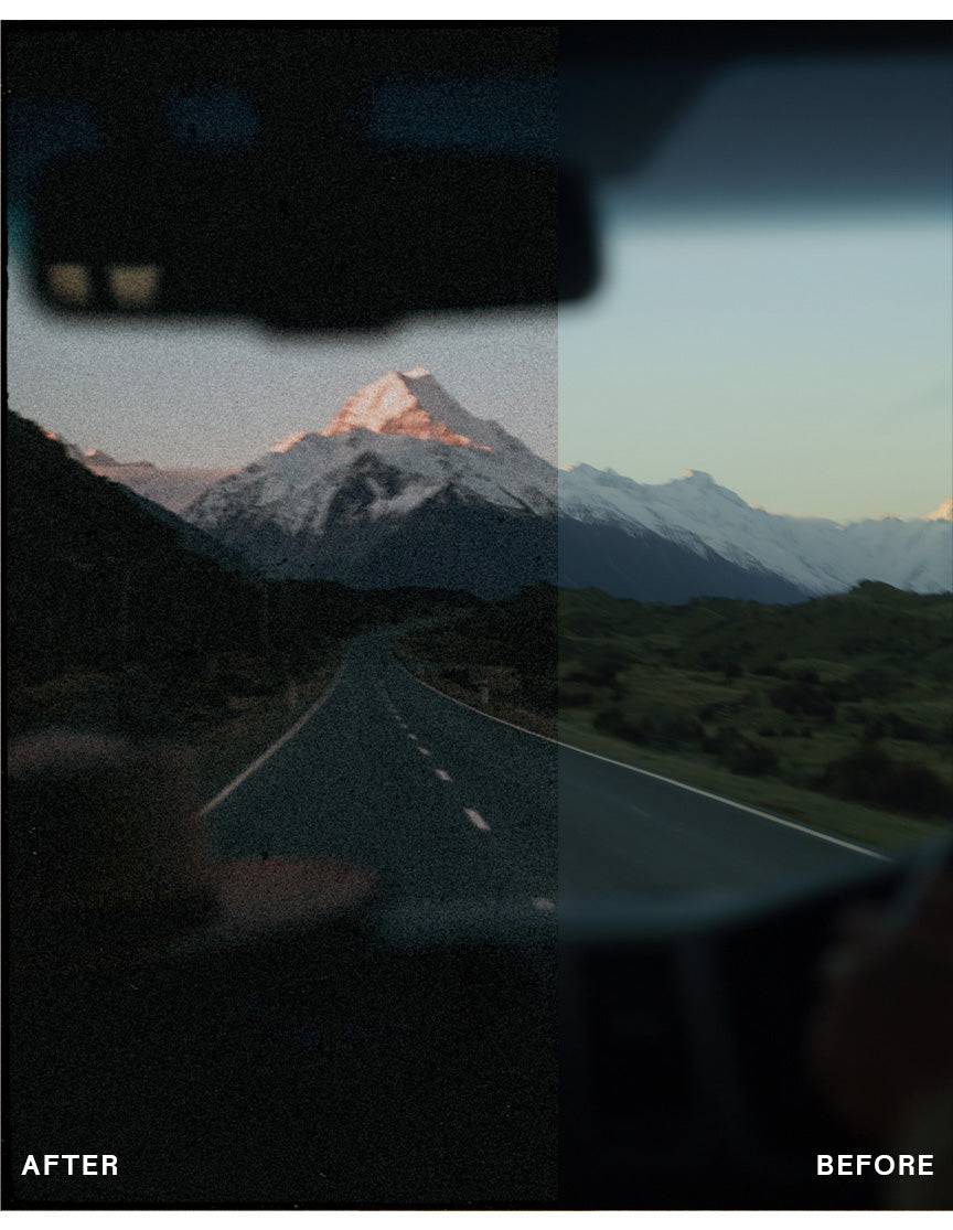 Envijon Vintage复古照片综合包 含6款LR预设/电影边框/尘痕叠加/胶片颗粒/燃烧特效 Vintage Photo Pack