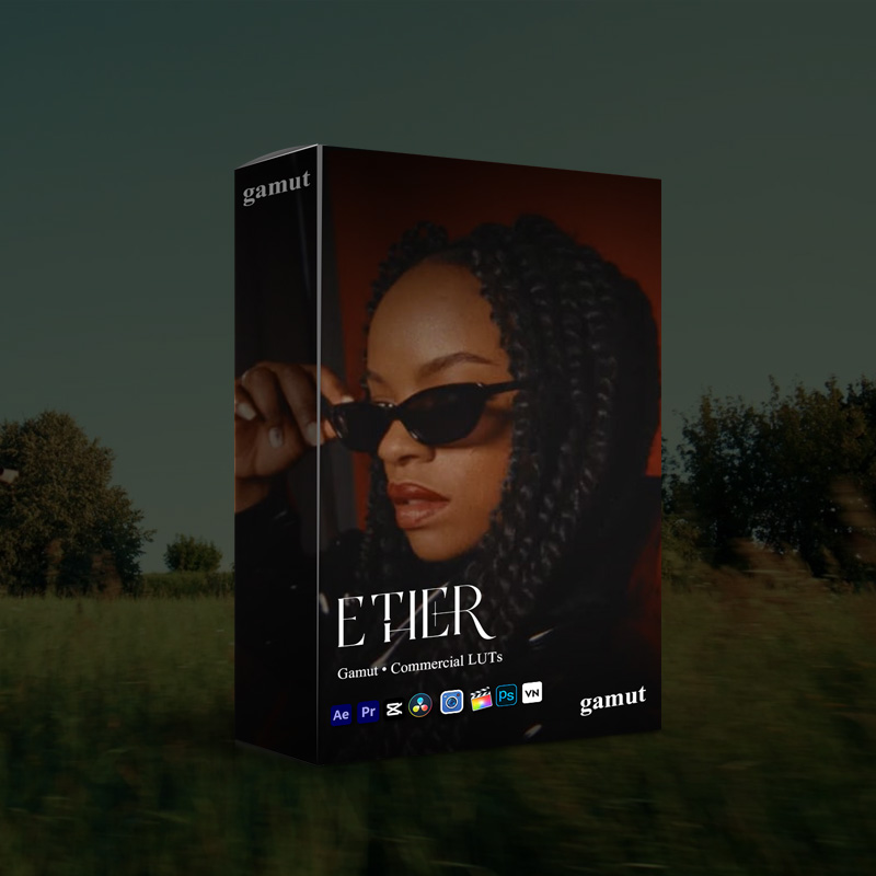 电影感LUT调色预设 Ether青色空灵6款.cube文件 达芬奇/PR/FCPX视频滤镜梦幻效果 GAMUT - Ether LUT Collection