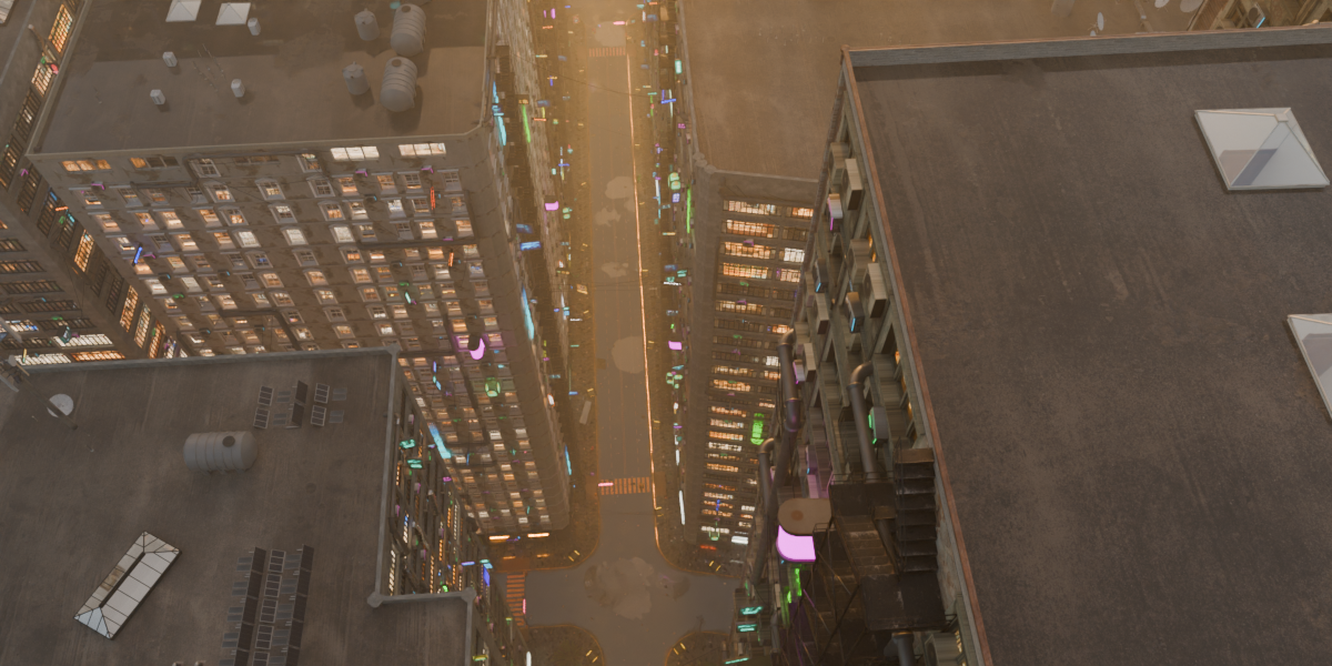 Blender插件-Icity v1.7.1 赛博朋克城市生成器 Blender几何节点插件 程序化快速创建未来都市场景