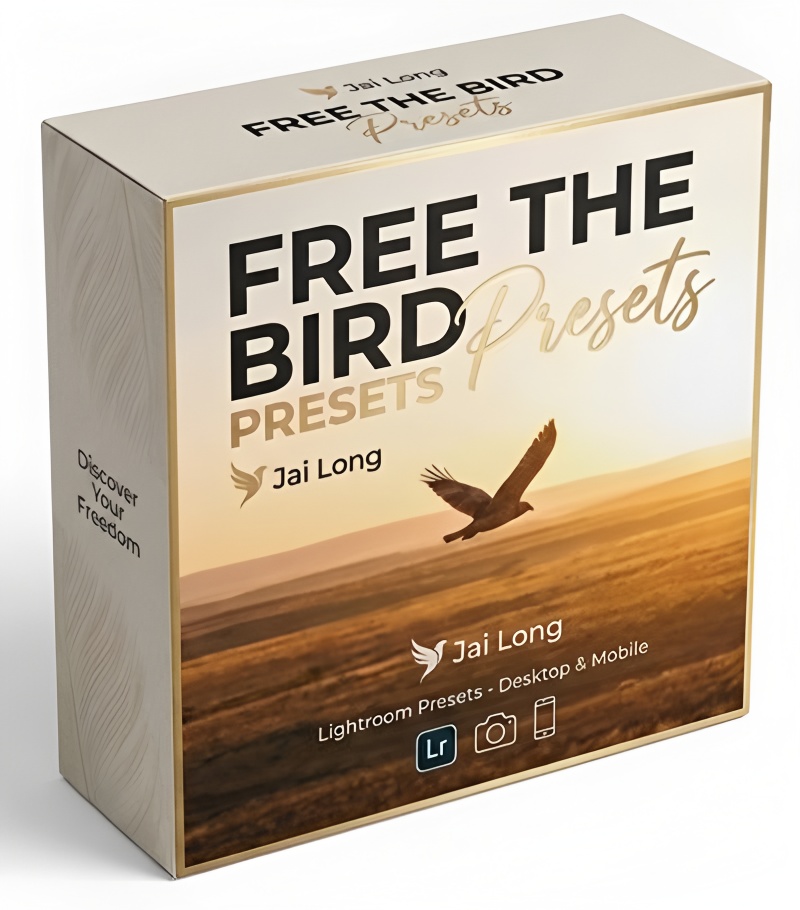 Jai Long Free The Bird 自由之鸟Lightroom预设 自然通透感旅拍风光调色滤镜 清新明亮风格