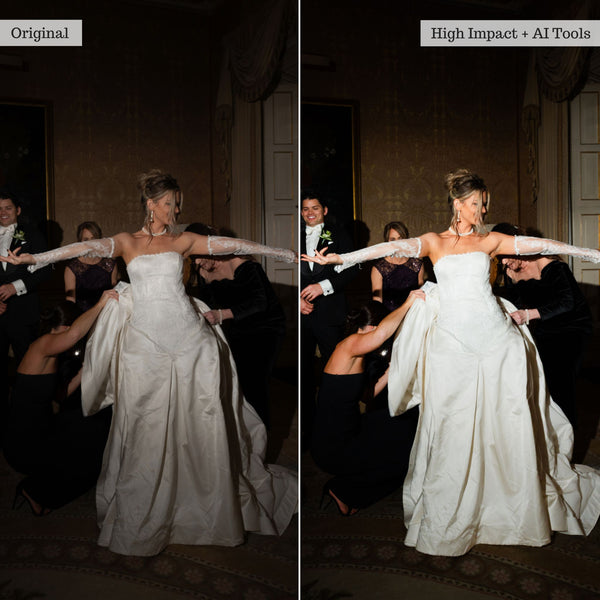 Luxe Direct Flash婚礼摄影Lightroom预设 30款直闪风格与AI工具 打造杂志感动态瞬间