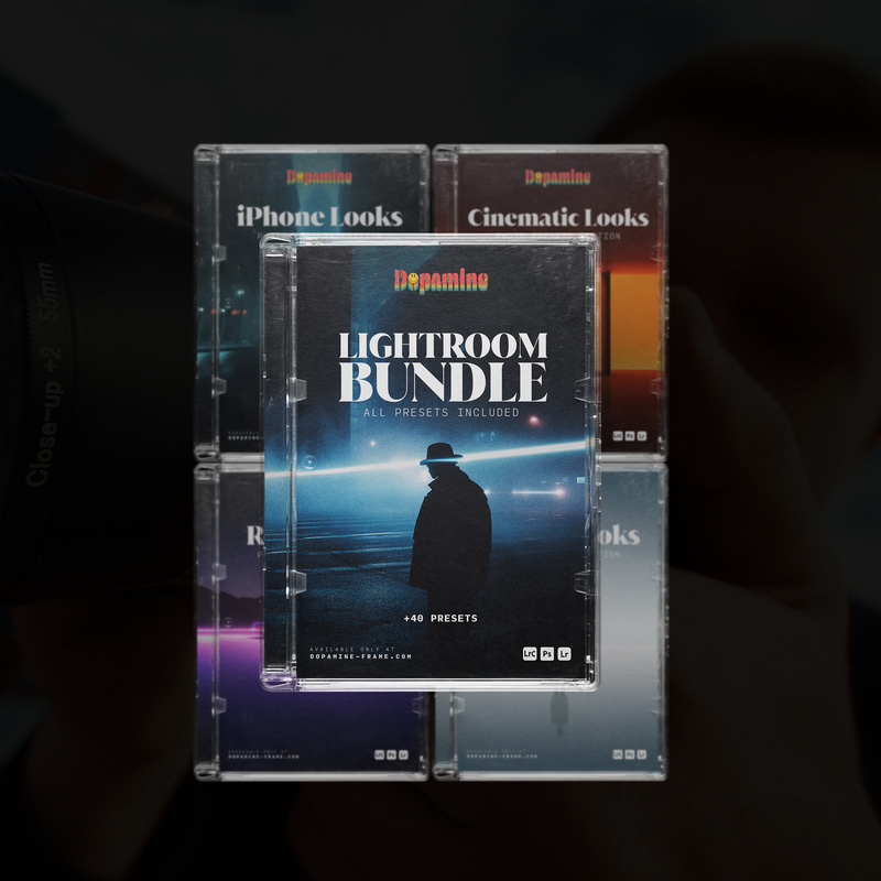 LR预设套装60个电影感调色滤镜 含Halation光晕画笔手机电脑通用Lightroom专业预设库 Dopamine Frame - The Complete Lightroom Bundle