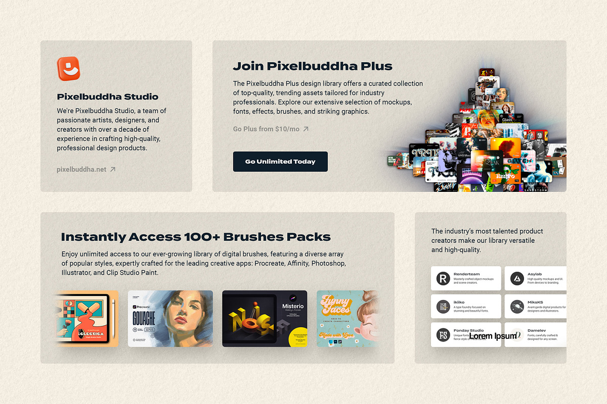 设计笔刷素材 真实毛发质感画笔合集 12支多软件兼容笔刷 PS/AI/Procreate插画素材