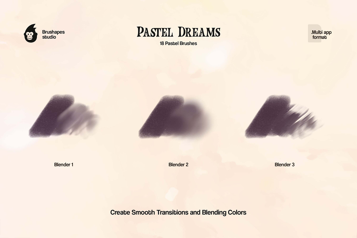 蜡笔风格笔刷 圆珠笔质感RPG视觉概念艺术画笔 10支+2纸张纹理 多软件矢量笔刷包