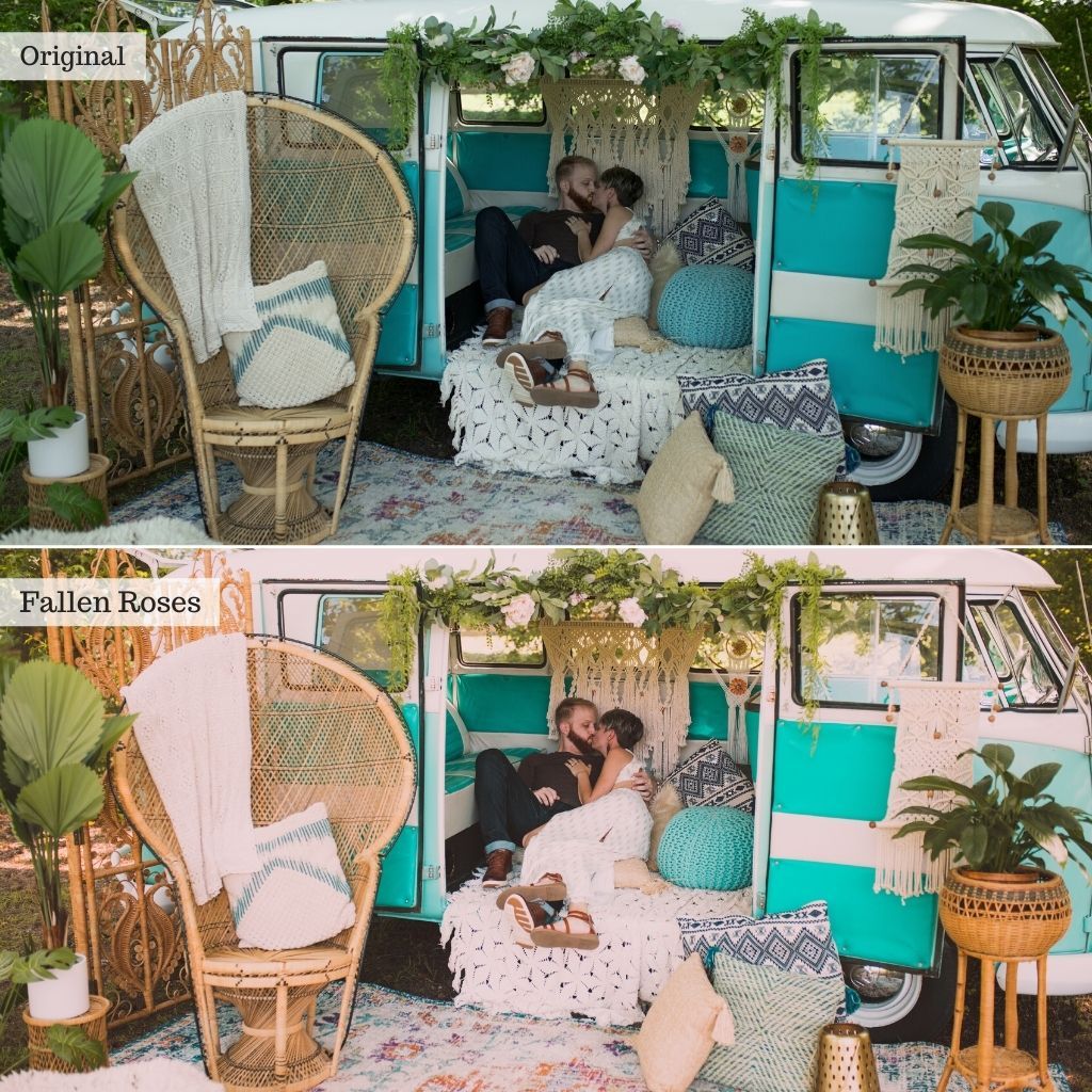 爱情故事奶油色Lightroom预设 24款浪漫怀旧色调 春季情侣婚纱摄影调色滤镜 The Luxe Lens - Love Story Lightroom Presets - Desktop & Mobile