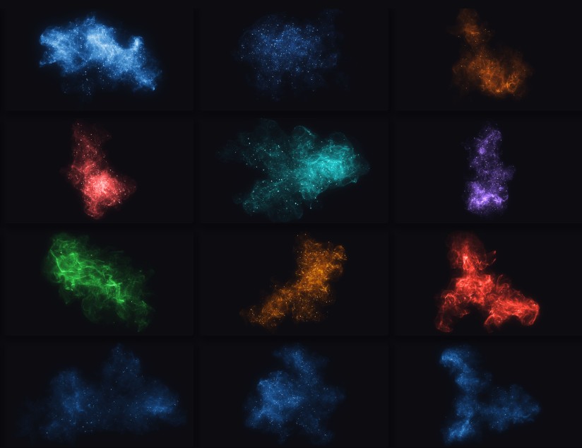 魔法烟火 137个4K视觉特效视频素材包 影视级绚丽光效粒子火焰烟花后期合成特效