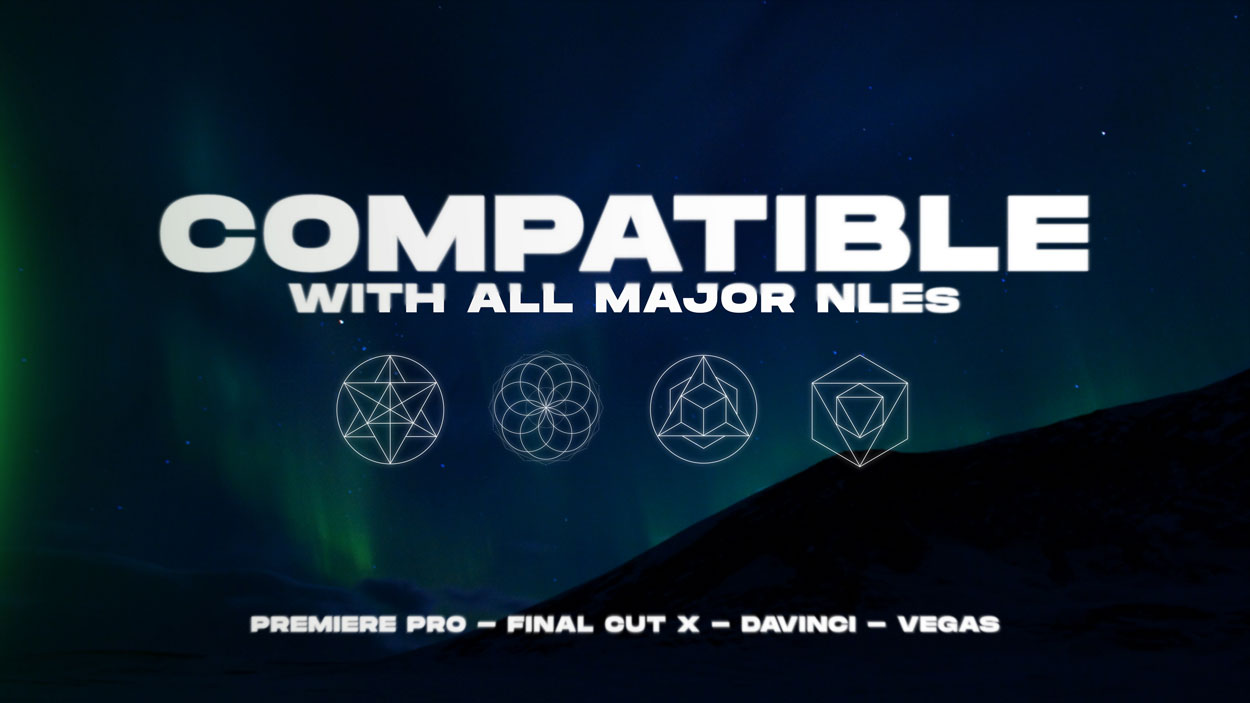 神圣几何动画素材包55个4K带Alpha通道 ProRes4444格式PR/AE/FCPX视频特效背景素材 Sickboat - MANDALA: SACRED GEOMETRY ANIMATIONS PACK