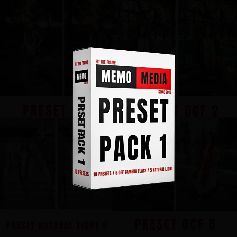 MEMO MEDIA Lightroom预设包10款基础调色包 含闪光灯与自然光风格 快速照片编辑