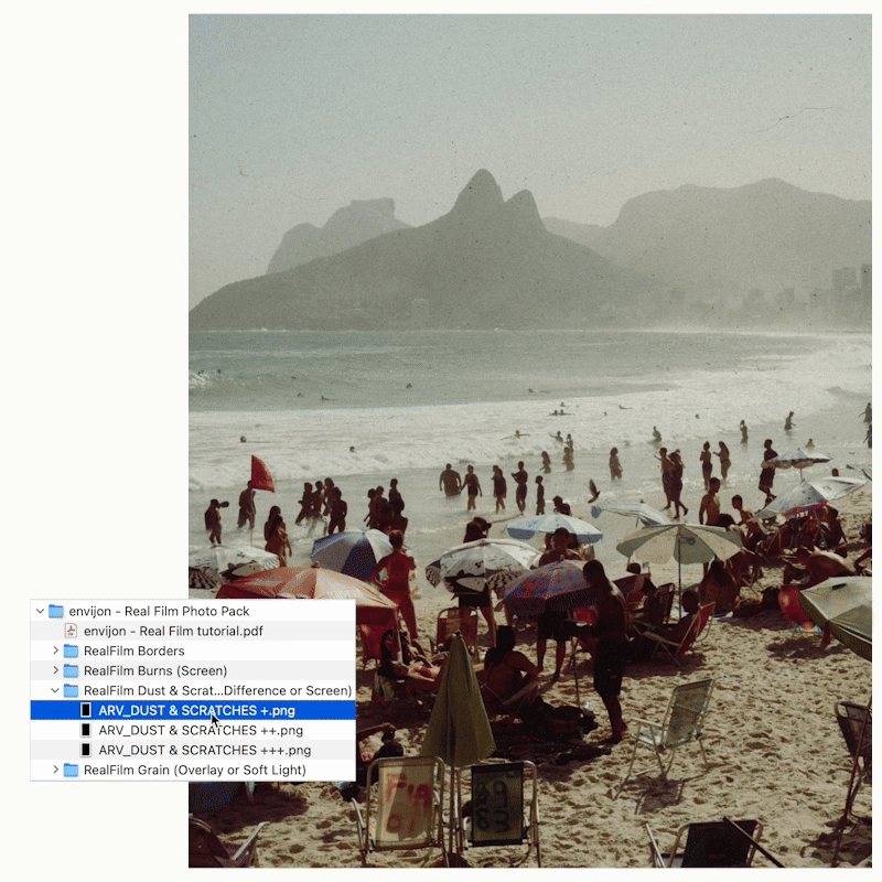 Envijon Real Film真实胶片照片包 35mm胶片扫描边框/漏光/烧毁/尘痕叠加 高分辨率素材 Real Film Photo Pack Collection