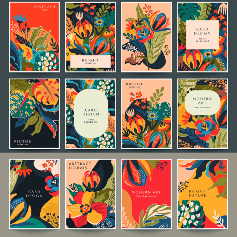 几何与极简艺术海报模板第一套 26个可编辑AI源文件 矢量设计素材