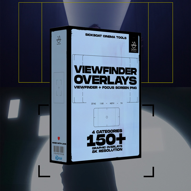 相机取景器PNG叠加素材包 150+款8K磨砂取景器+对焦屏PNG 多宽高比视频照片通用