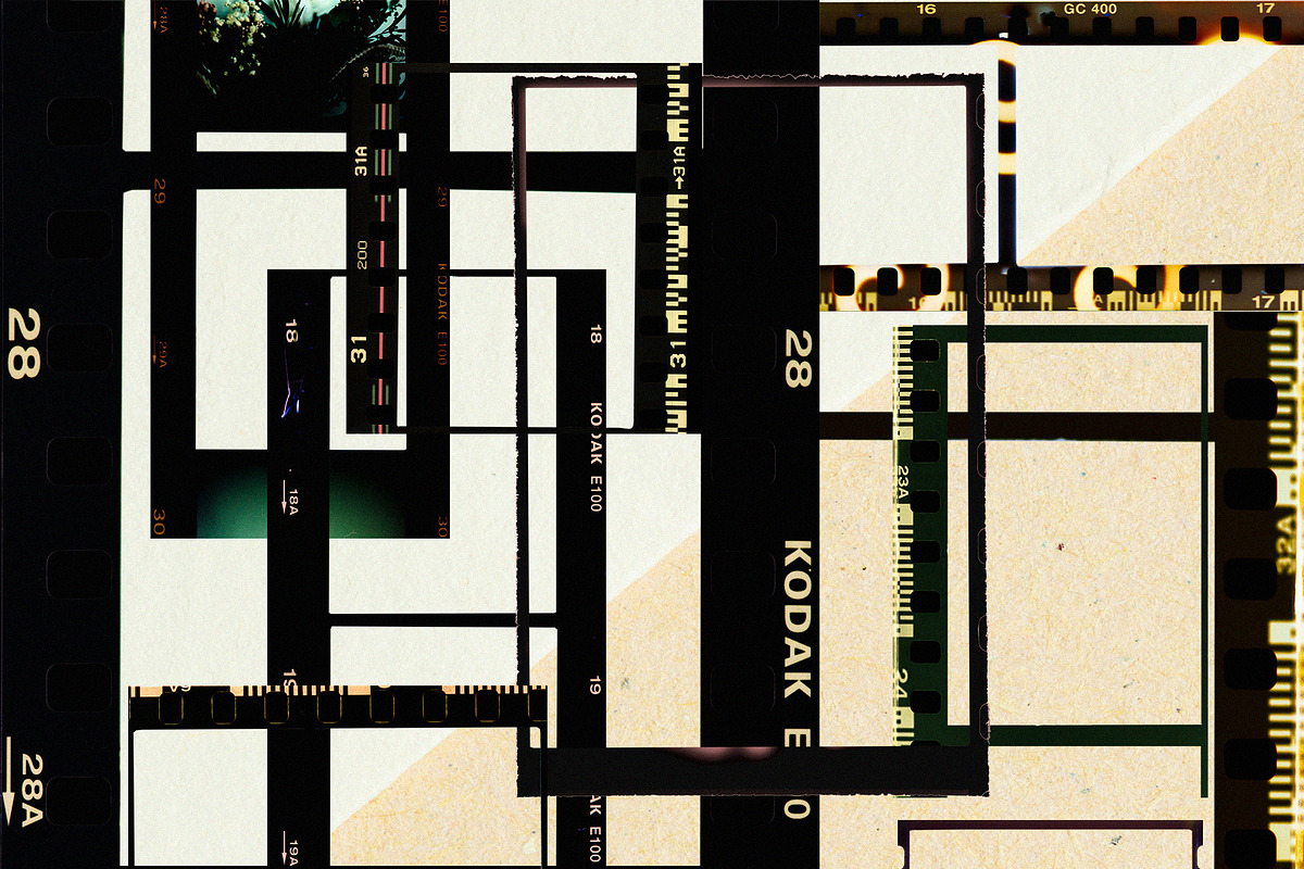 Chaos手绘涂鸦线条复古拼贴素材包 PNG免抠撕纸纹理