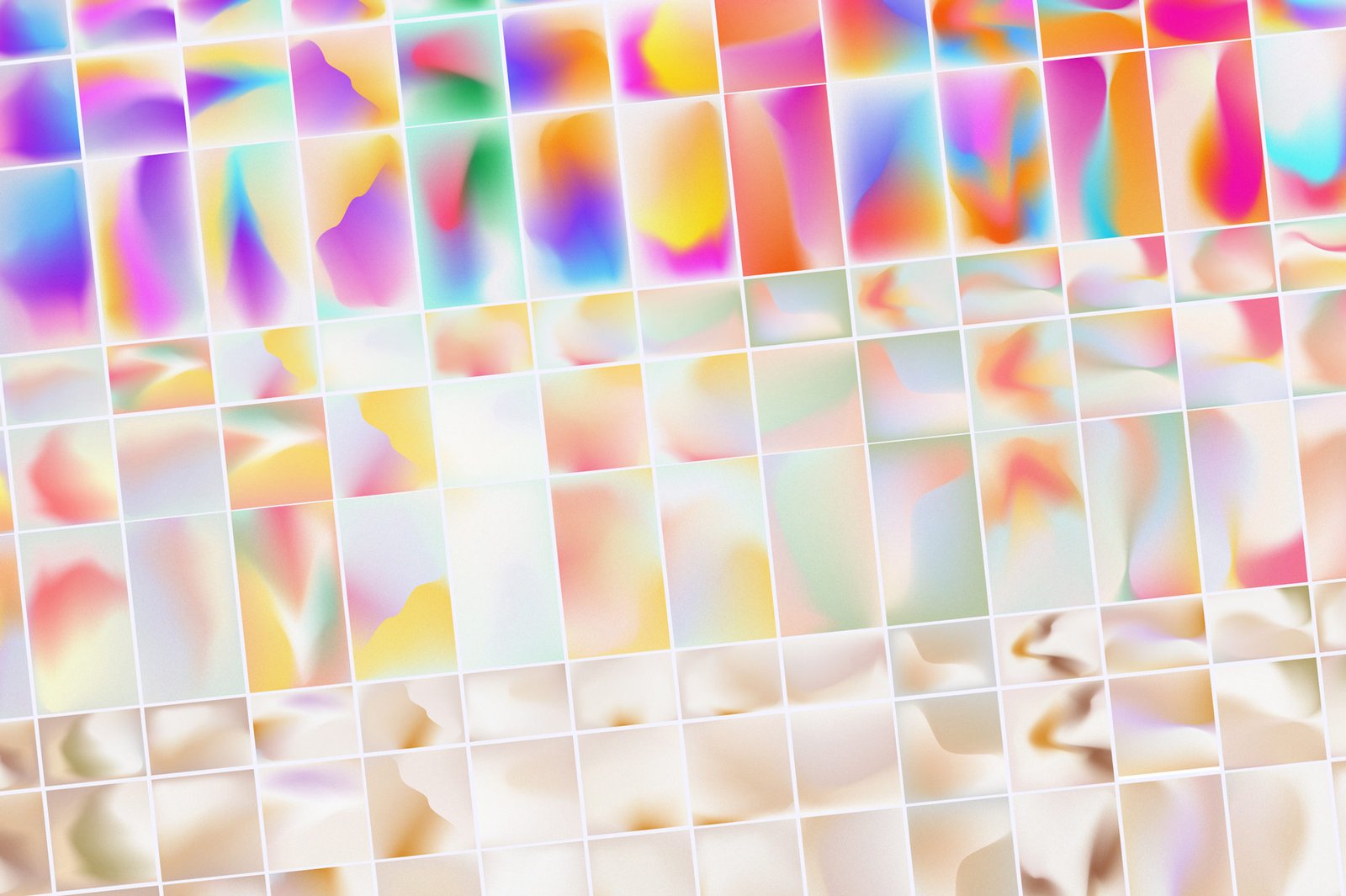 Sparrow and Snow - 安吉利斯复古渐变与形状Angeles Retro Gradients & Shapes