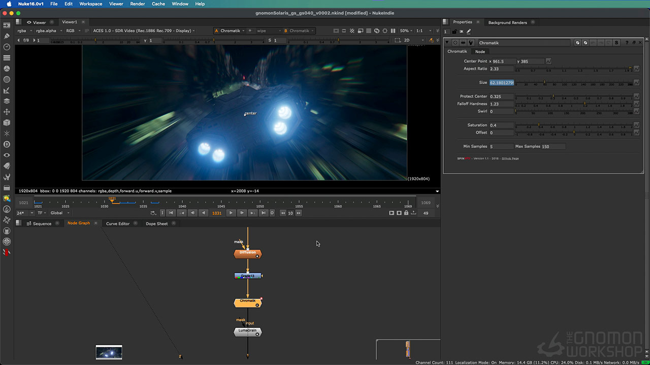 Houdini+Nuke科幻飞船场景灯光渲染合成教程 The Gnomon Workshop - Creating a Sci-Fi Sequence using Houdini Solaris