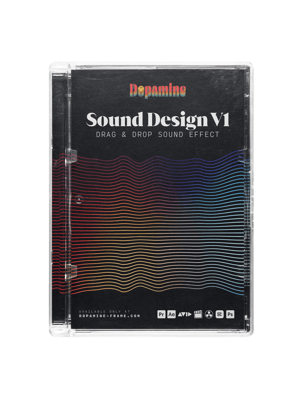 电影感音效设计素材包150个高级音效 撞击呼啸大气环境声视频剪辑配乐音频库  Dopamine Frame - Sound Design Pack V1