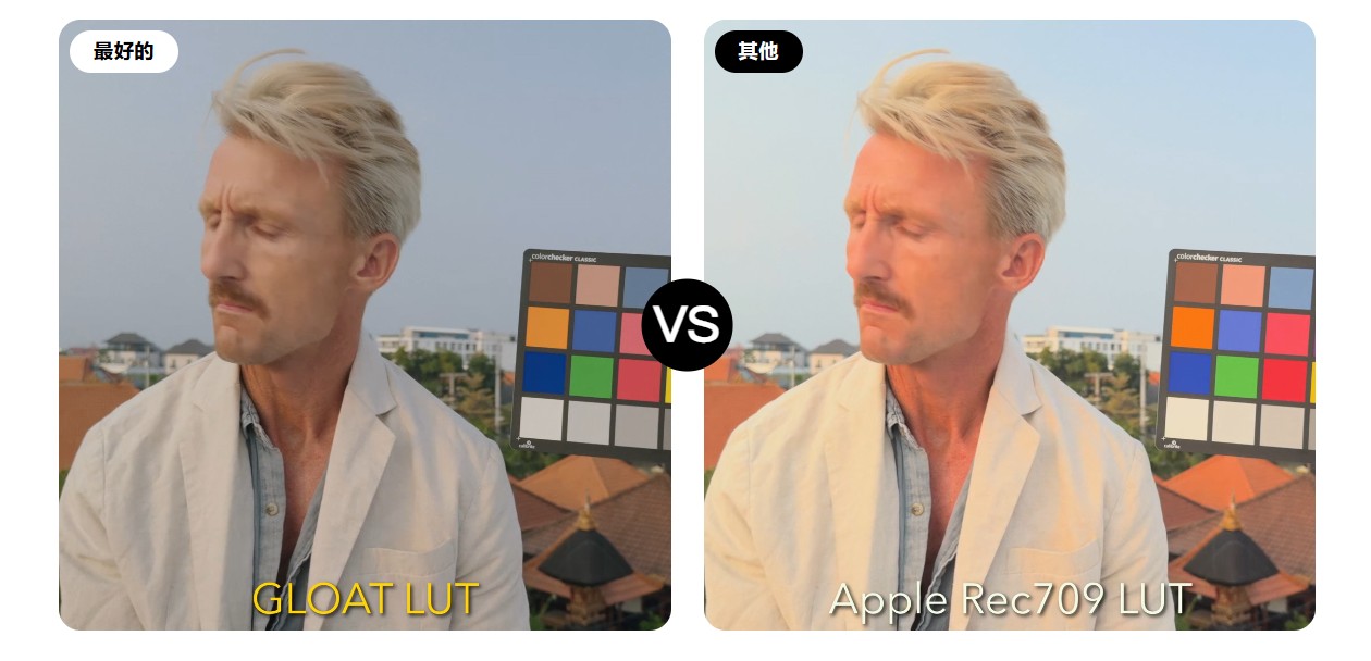 EpicTutorials GLOAT LUT Apple Log专业电影感调色预设 自然肤色平滑高光 iPhone拍摄专用LUT