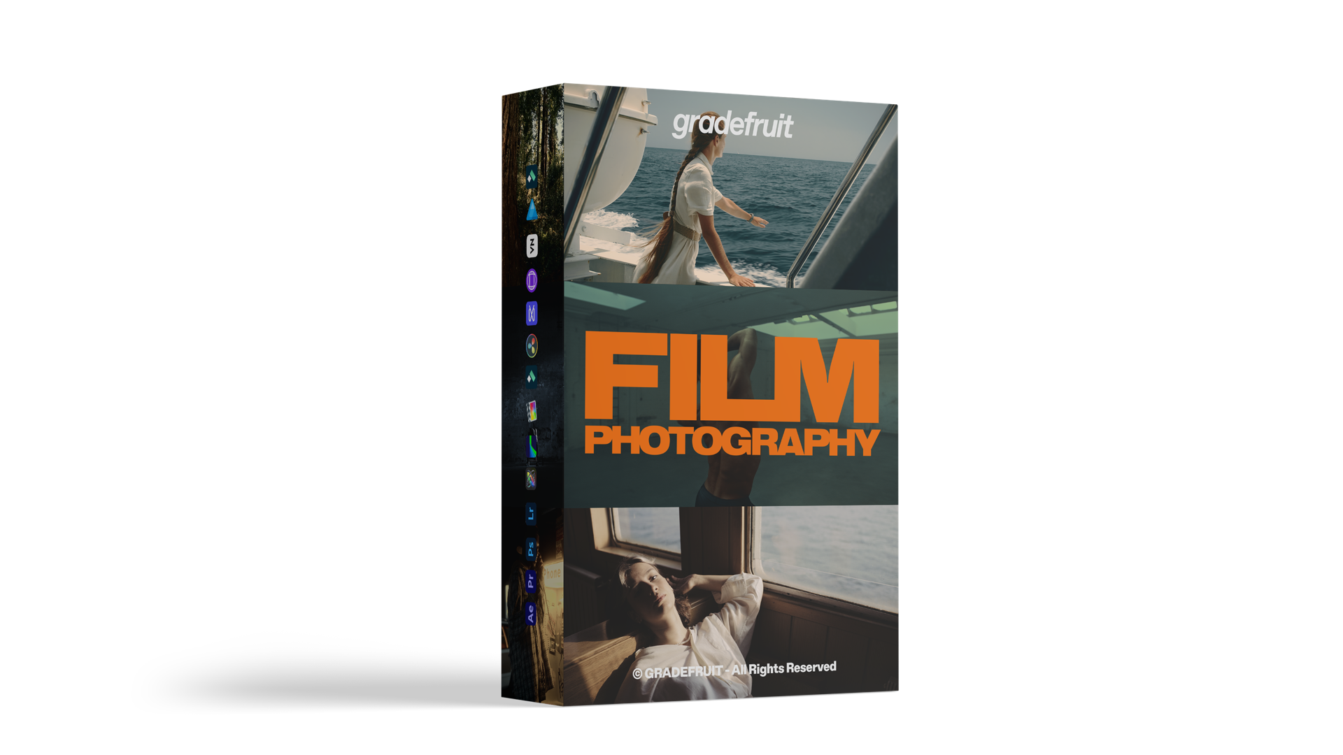 GradeFruit好莱坞电影感胶片模拟LUTs & LR预设 达芬奇PR/FCPX/AE通用商业级调色包 Film Photography LUTs & LR Presets