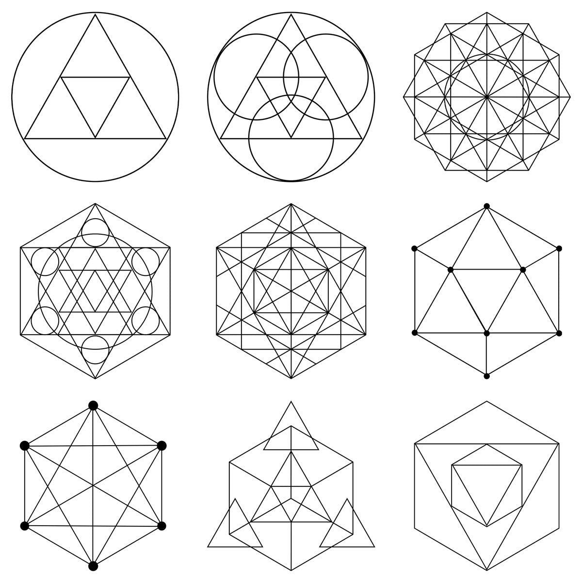 神圣几何动画素材包55个4K带Alpha通道 ProRes4444格式PR/AE/FCPX视频特效背景素材 Sickboat - MANDALA: SACRED GEOMETRY ANIMATIONS PACK