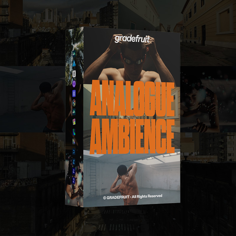 复古电影感LUT预设套装15款LR/PR/达芬奇/FCPX调色滤镜 .cube/.dng手机电脑通用 GradeFruit - Analogue Ambience LUTs & LR Presets