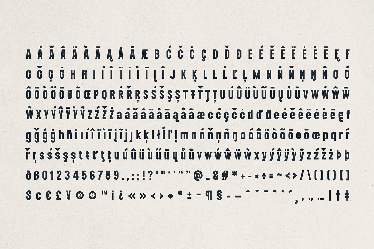 Nexline粗体无衬线英文字体OTF/TTF 现代几何复古品牌标志海报编辑包装产品设计字体 Bold Sans Serif Font