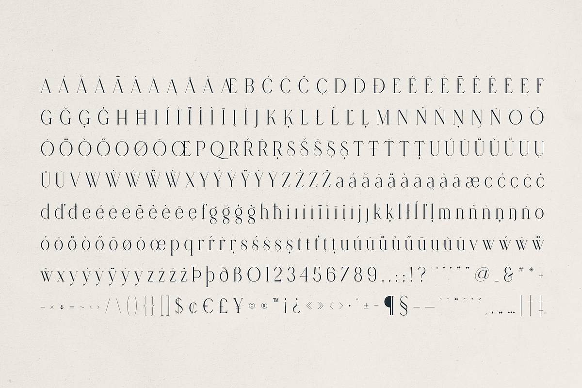 Opaline优雅现代衬线英文字体 5字重多语言支持 奢侈品牌时尚美妆杂志标题设计OTF/TTF  Elegant Modern Serif Font