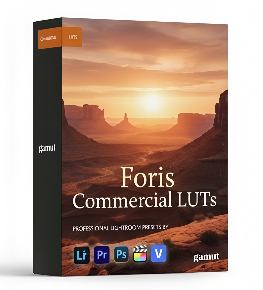 Gamut Foris户外冒险电影感LUT调色包 6款绿色情绪冷酷色调 .cube文件 适用于婚礼私奔影片