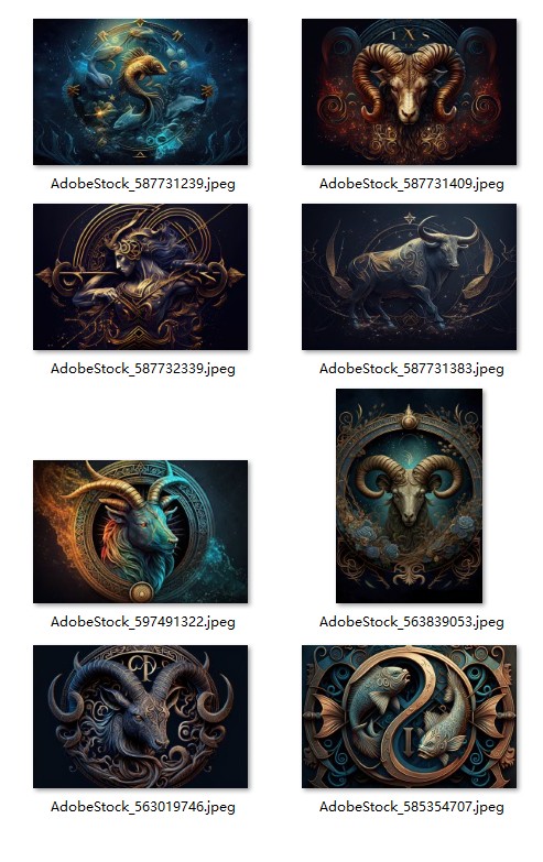 占星术 - 星座电脑背景壁纸手机平板背景壁纸