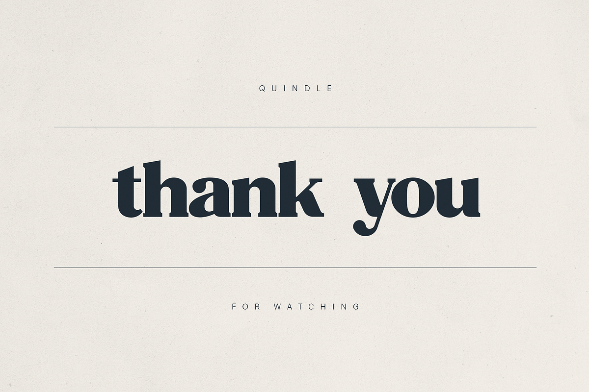 Quindle复古衬线展示字体 大胆艺术感品牌包装标题设计 含连字多语言OTF/TTF字体文件 Quindle – Retro Serif Display Font