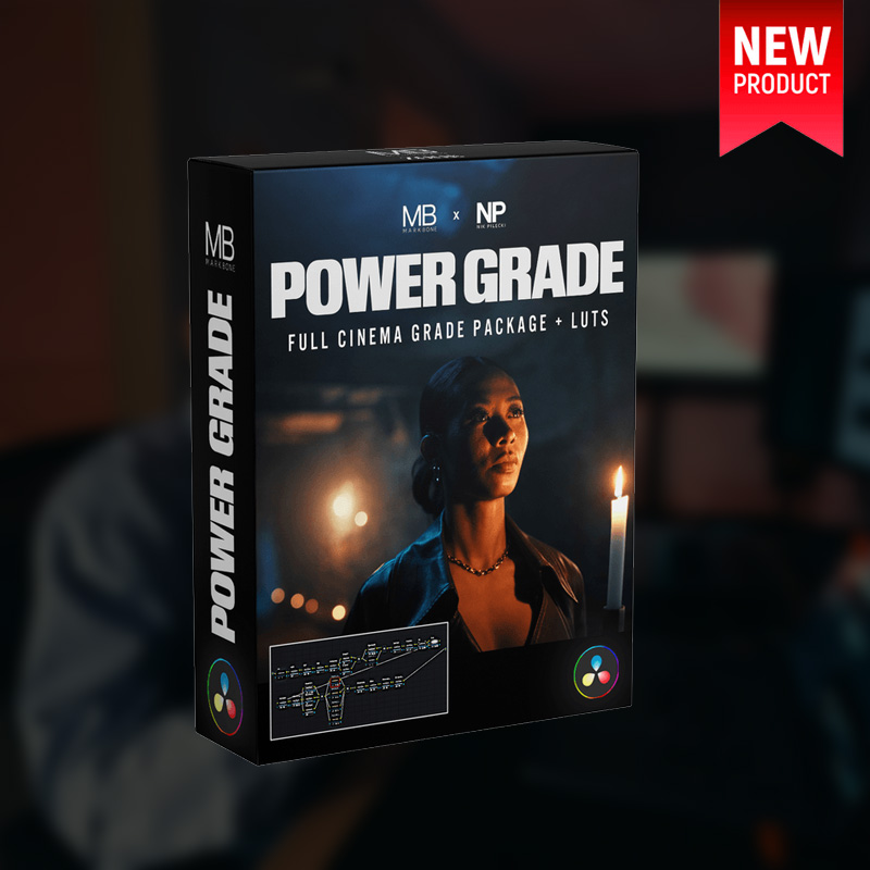 油管博主Mark Bone电影级达芬奇调色节点+LUT+大师班 通用PowerGrade支持索尼佳能ARRI  POWERGRADE – MB+NP
