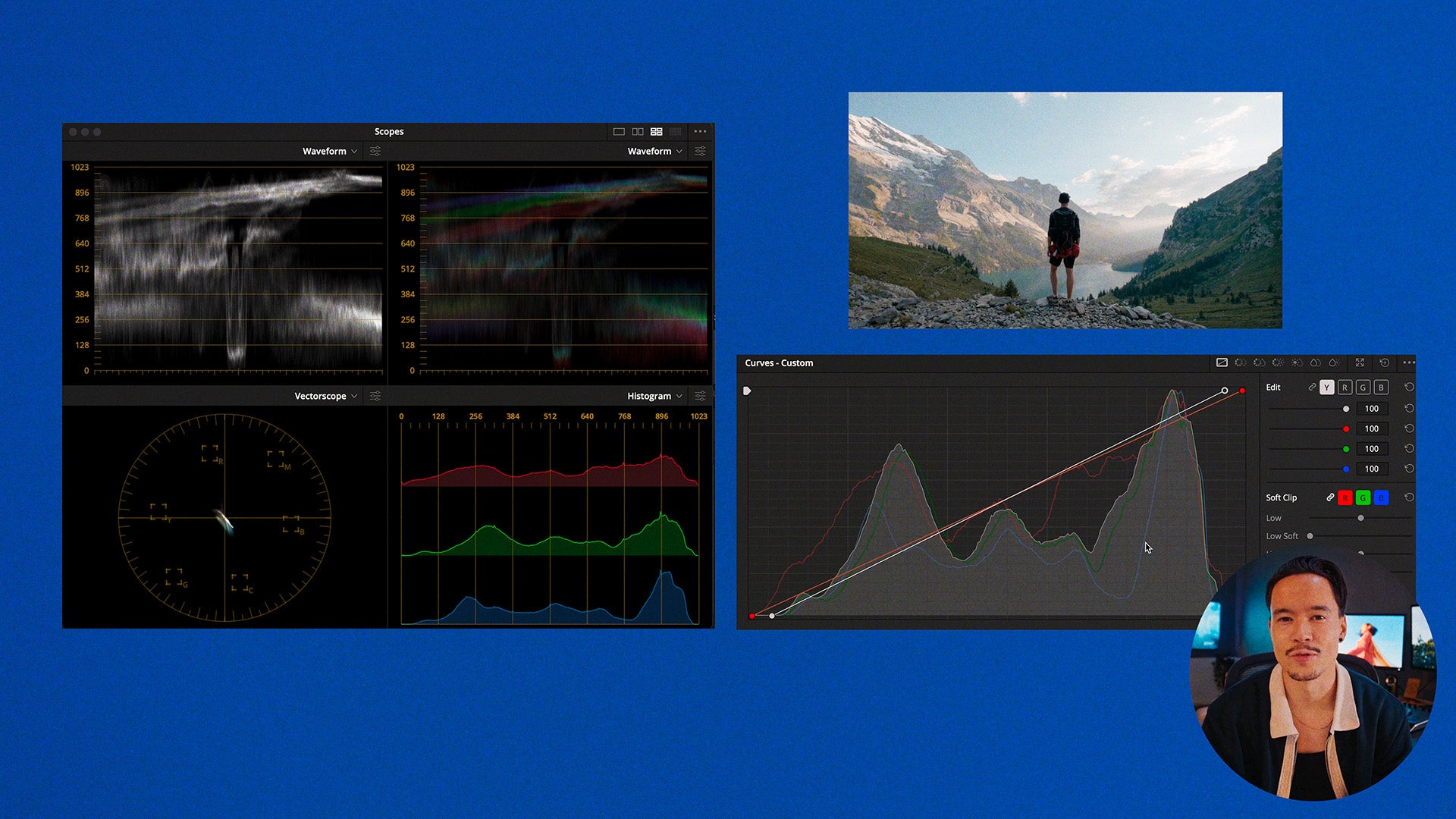 达芬奇色彩分级大师课 Vincent专业调色系统课程 含实战案例与独家节点工具包Vincent Color Film - Color Grading Masterclass