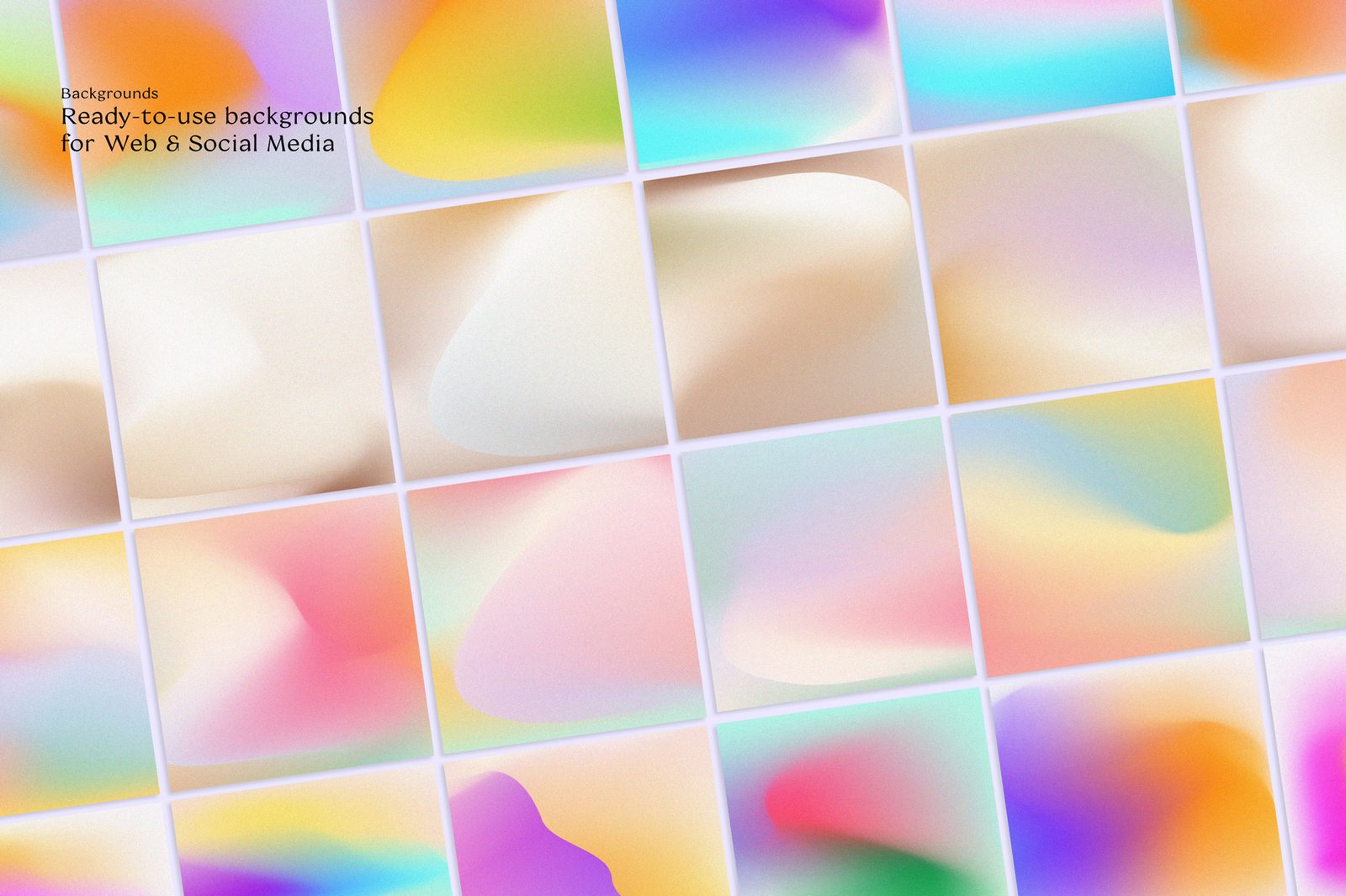 Sparrow and Snow - 安吉利斯复古渐变与形状Angeles Retro Gradients & Shapes