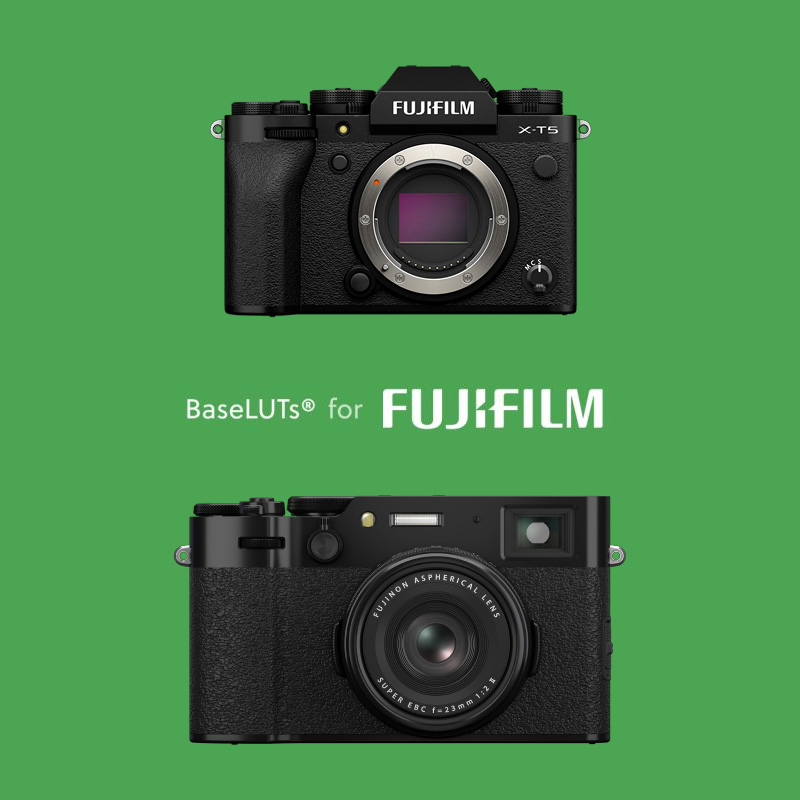 富士相机F-Log2专业色彩还原监看LUT预设 BaseLUTs支持X100VI X-T5精准调色
