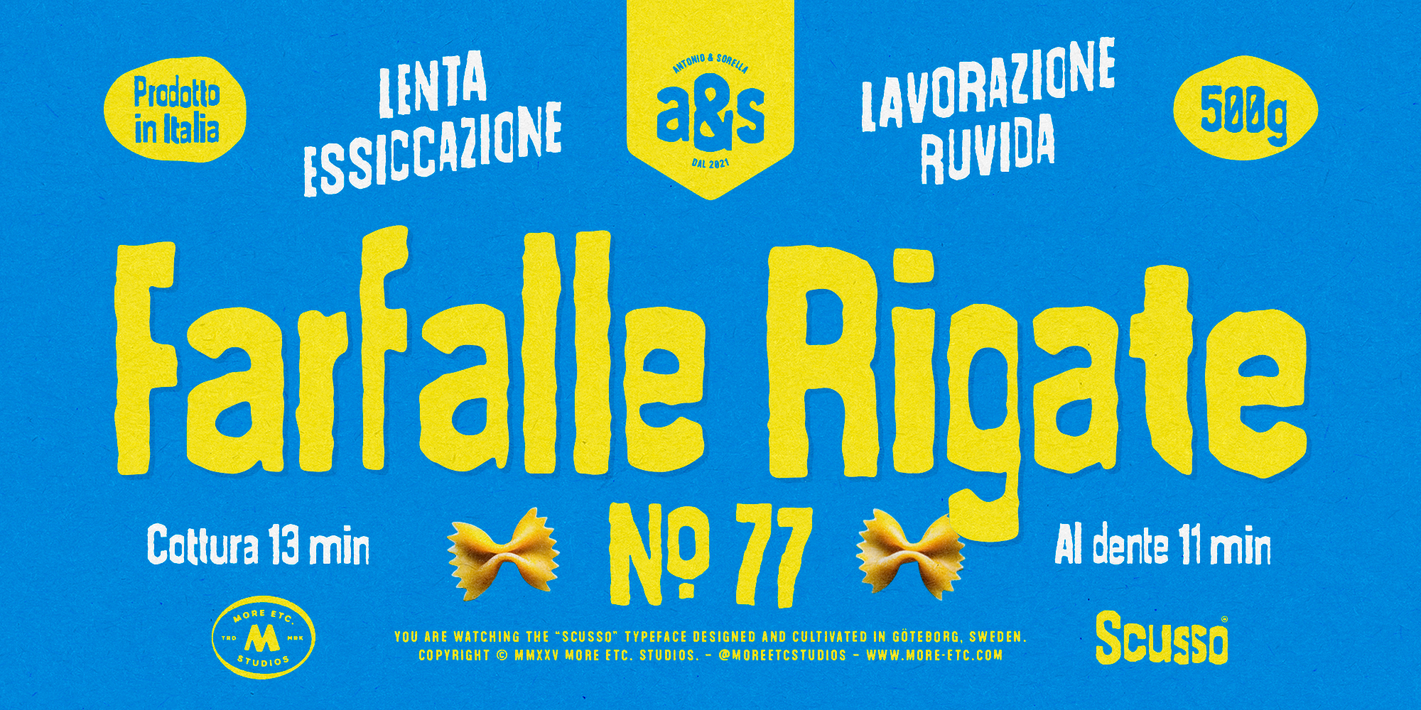 Scusso复古剪贴字体家族2650字形8种字符替代 手工感海报专辑书籍封面包装设计字体 MyFonts - Scusso Font Family