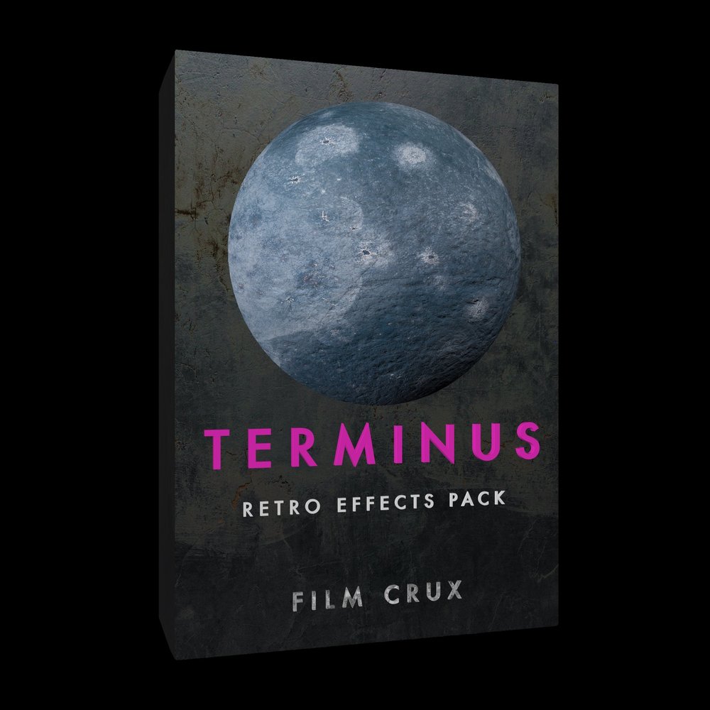 Film Crux TERMINUS复古特效包 200+高质量80年代赛博朋克素材 含音乐/LUT/音效/过渡 TERMINUS - Retro Effects Pack