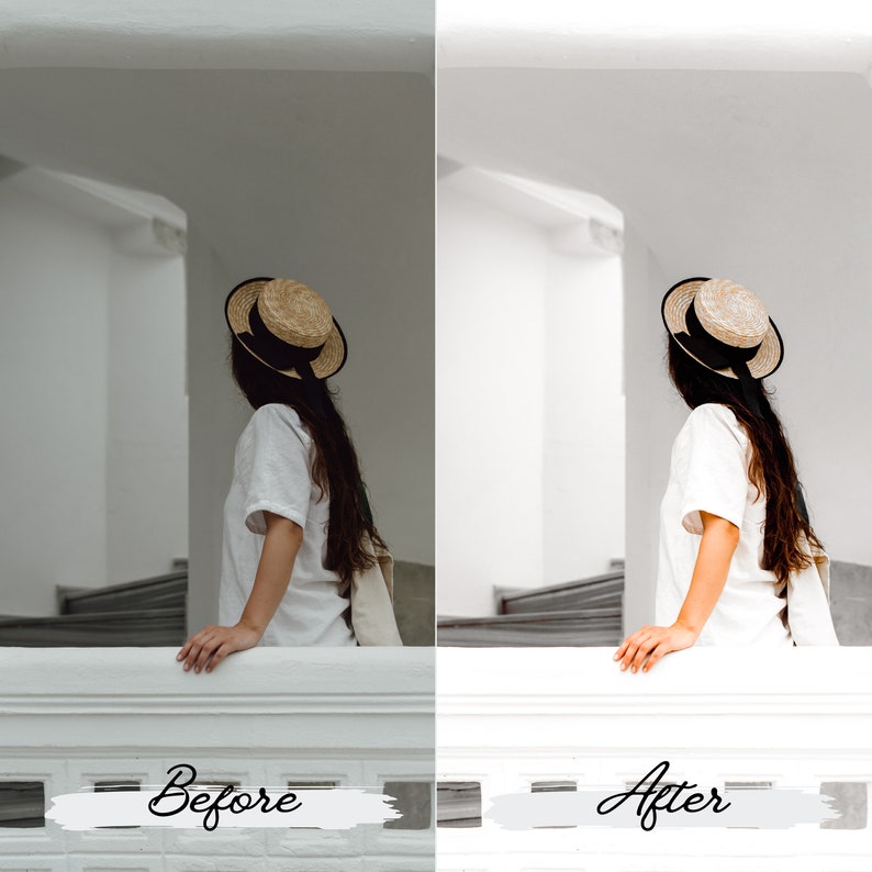 Lightroom预设 白色干净通透滤镜 10个手机DNG+电脑XMP预设 网红博主同款调色包