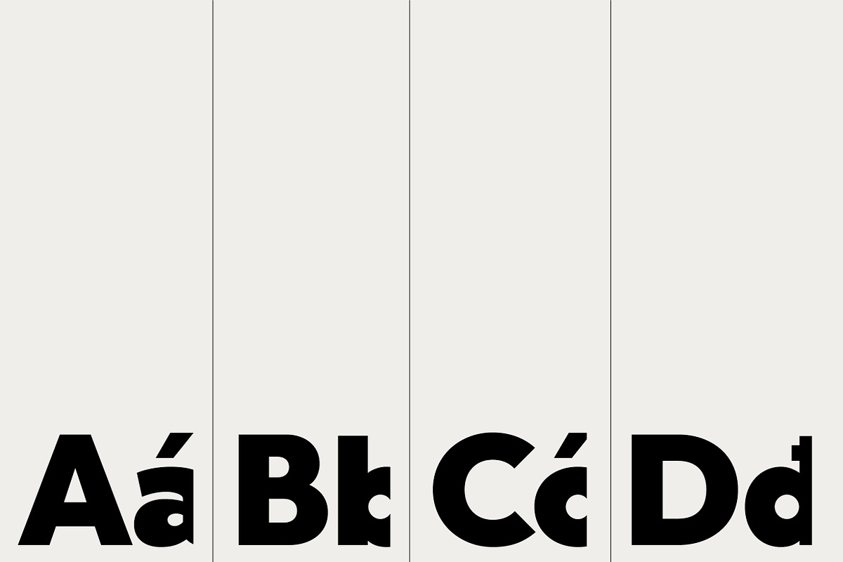 ZT Mostion 字体 无衬线英文字体 现代简约几何风格设计 可商用字体包OTF/TTF格式