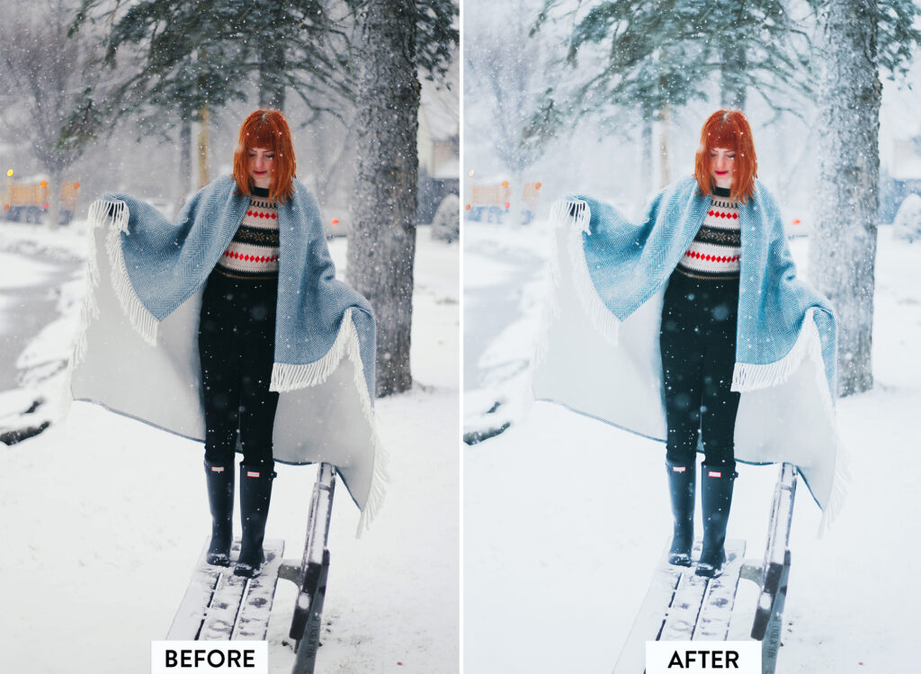 冷冬风格Lightroom预设 10款LRTEMPLATE XMP DNG 冬季雪景节日博主圣诞摄影调色 Filtergrade - Cold Winter Lightroom Preset