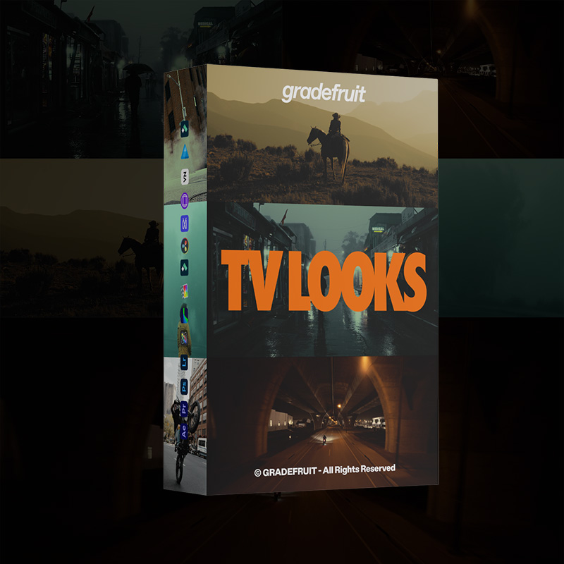 电视剧色彩风格LUT预设套装14款 .cube/.dng格式 PR/达芬奇/FCPX/LR通用视频照片调色 GradeFruit - TV Looks LUTs & LR Presets