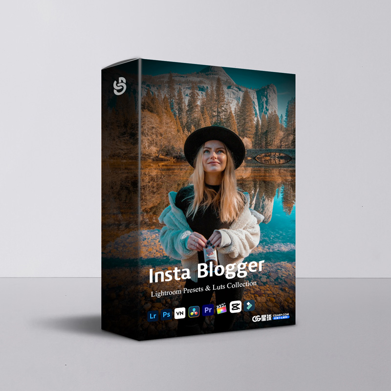 Insta Blogger Lightroom预设LUT套装 10个网红博主风格调色滤镜 手机电脑社交媒体修图 lightroom presets & luts collection