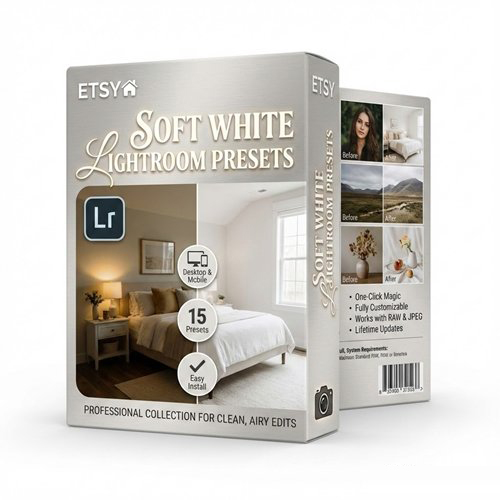 Lightroom预设 白色干净通透滤镜 10个手机DNG+电脑XMP预设 网红博主同款调色包