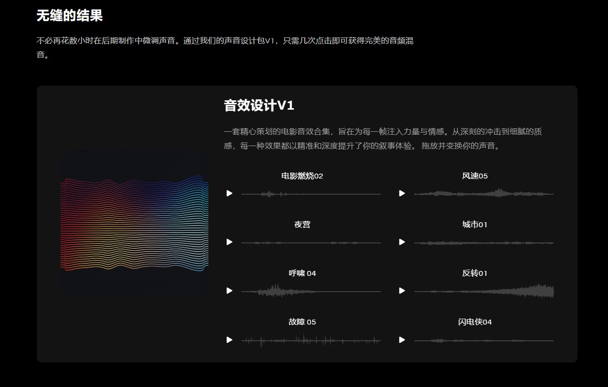 电影感音效设计素材包150个高级音效 撞击呼啸大气环境声视频剪辑配乐音频库  Dopamine Frame - Sound Design Pack V1