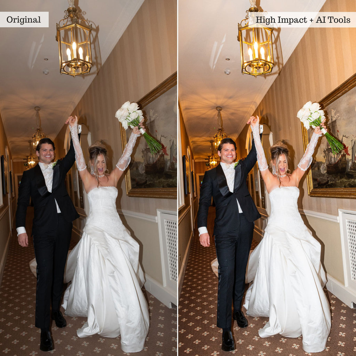 Luxe Direct Flash婚礼摄影Lightroom预设 30款直闪风格与AI工具 打造杂志感动态瞬间