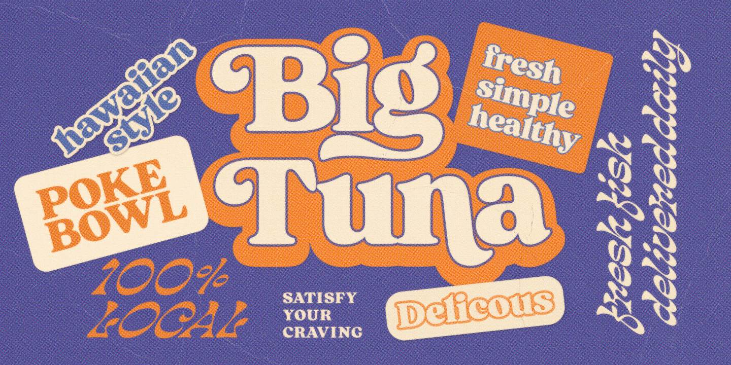 Sunday Club复古怀旧英文字体 110+替代字符含多种连字 品牌餐饮菜单咖啡馆标题设计 MyFonts - Sunday Club Font