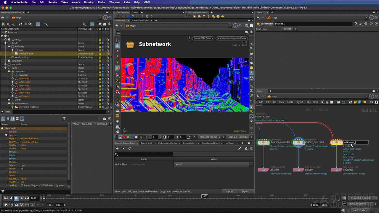 Houdini+Nuke科幻飞船场景灯光渲染合成教程 The Gnomon Workshop - Creating a Sci-Fi Sequence using Houdini Solaris