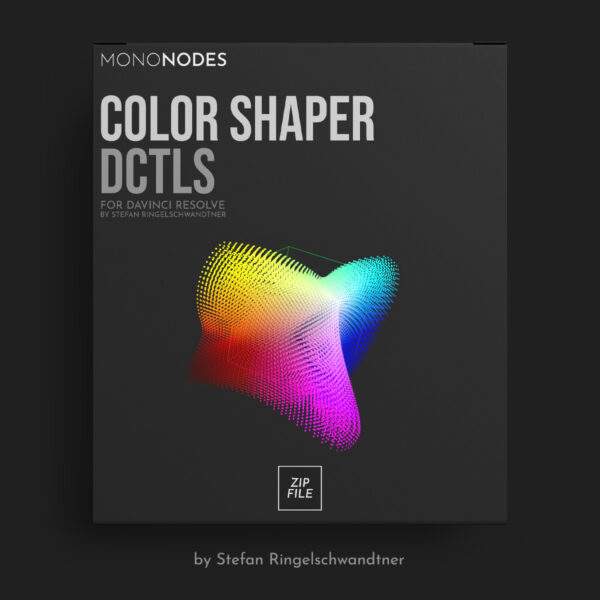 达芬奇调色插件Color Shaper DCTL工具 多色校正独立控制工具包 7个DCTL文件 Mononodes - Color Shaper DCTLS v1.1 for DaVinci Resolve Studio
