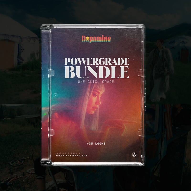 达芬奇胶片模拟调色节点包35个Powergrade LUT教程 ARRI索尼佳能摄影机色彩分级工具 Dopamine Frame - The Powergrade Bundle