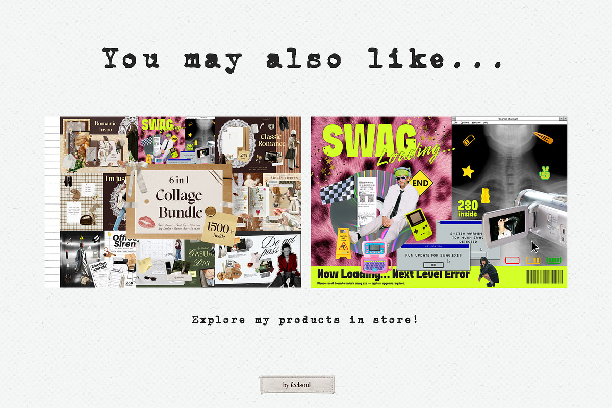 职场风拼贴素材包 PNG免抠贴纸 Office Siren Collage Pack