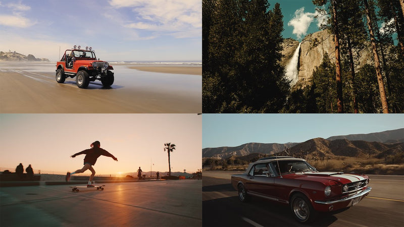 GradeFruit西海岸电影感LUTs & LR预设包 14款温暖色调阳光沙滩 手机电脑PR/达芬奇通用