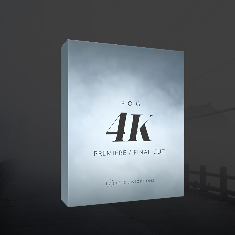 4K雾效视频素材 电影感氛围特效背景 PR/AE/达芬奇 影视广告片头合成素材Lens Distortions Fog 4K